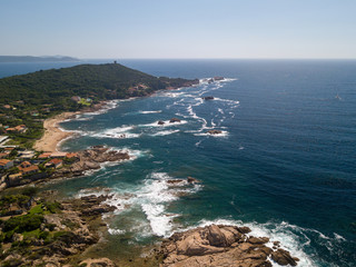 Presqu'île de l'Isolella dans le golfe d'Ajaccio en Corse du sud