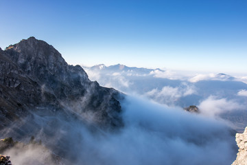 Fototapeta na wymiar Karwendelgebirge in den Alpen