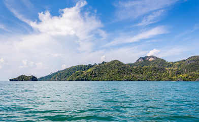 View of the Shoe Island in Langkawi, Malaysia.
