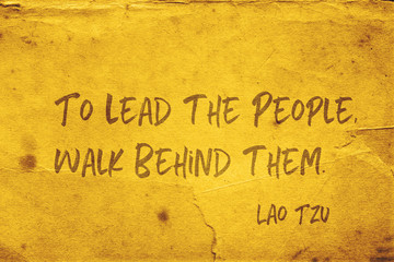 to lead people Lao Tzu