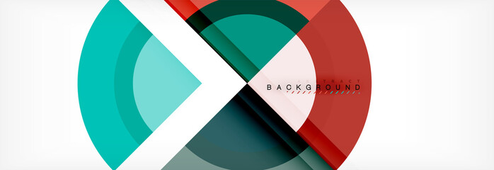 Obraz premium Vector circular geometric abstract background