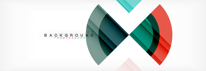 Obraz premium Vector circular geometric abstract background