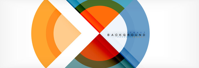 Obraz premium Vector circular geometric abstract background