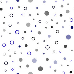 Dark BLUE vector seamless texture with disks.