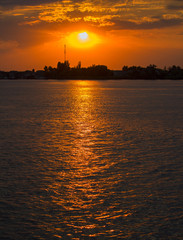 Naklejka premium Sunset