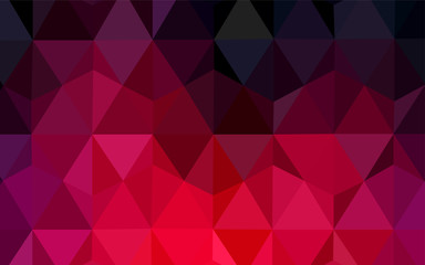 Fototapeta premium Dark Red vector abstract polygonal pattern.