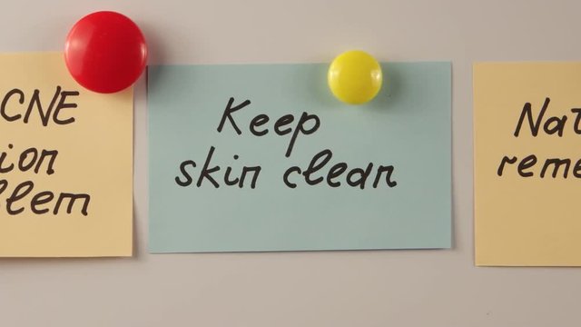 The words, characterizing the problem of acne in adolescents, presentation