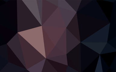 Obraz premium Dark Pink vector triangle mosaic cover.