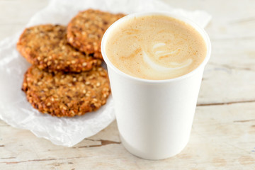 Vegetarian sugar-free cookies, sweets for coffee for healthy lifestyle