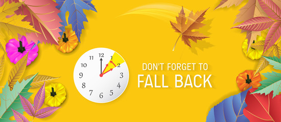 Day Light Savings Time End - Don't Forget To Fall Back.