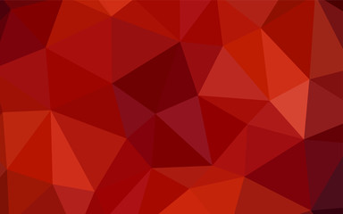 Light Orange vector abstract mosaic background.