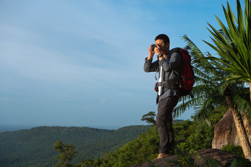 Man on the peak