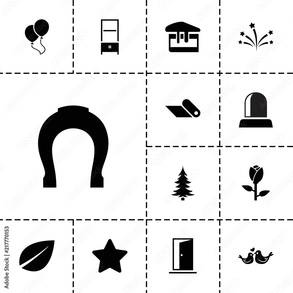 Canvas Prints collection of 13 decoration filled icons