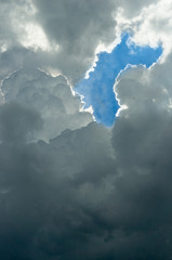 Himmel hinter dem Regen