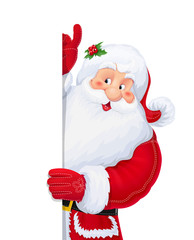 Santa Claus. Christmas cartoon character. Winter holiday. Xmas