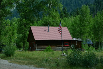 Cabins that are located beyond the Crystal Mill, sometimes called a Ghost Town.