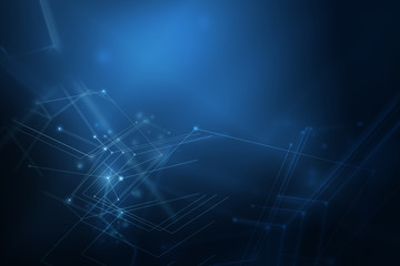 Geometric abstract technology background 
