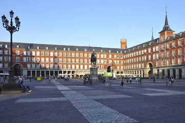 Fototapeta premium Plaza Mayor (Main square), Madrid, Spain