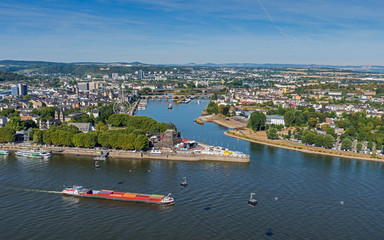 Das Deutsche Eck in Koblenz im Sommer 2018