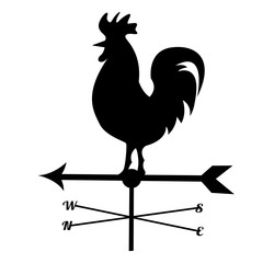Weathercock Wave Weather Windfinder Silhouette 