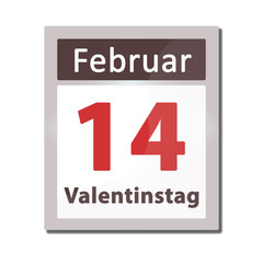 14. Februar - Kalender - Valentinstag