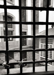 Inside old prison in Oporto