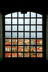 Inside old prison in Oporto