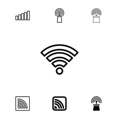 Collection of 7 wi filled and outline icons