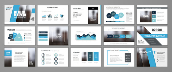 Corporate slideshow templates - obrazy, fototapety, plakaty