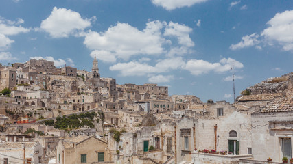 Fototapeta na wymiar View of the Sassi of Matera, Italy