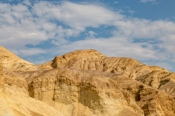 Fototapeta na wymiar A rocky Death Valley Landscape, on a hot sunny day