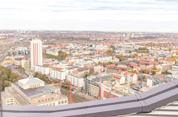 Fototapeta premium Leipzig von oben