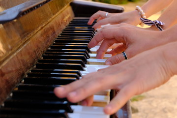 Fototapeta premium Street piano