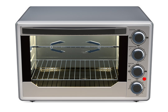 Convection Toaster Oven with Rotisserie and Grill, 3D rendering