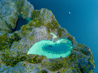 Aerial drone view of 