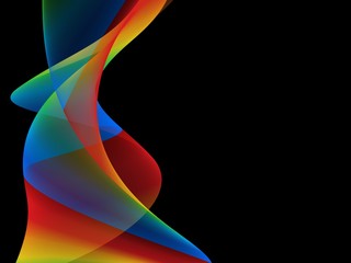      Abstract colorful elegant wave design 