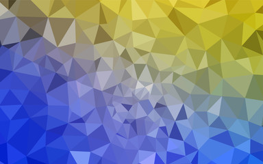Obraz premium Light Blue, Yellow vector polygon abstract layout.