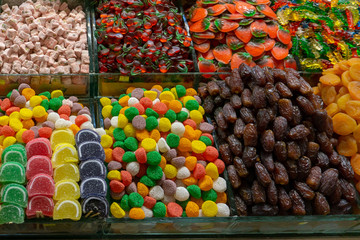 Candy stall in Turkish market