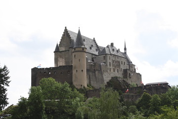 Fototapeta na wymiar Vianden Schloss, Luxemburg 