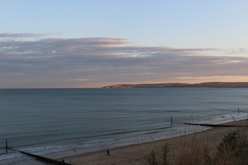 Beach with island in the distance