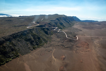 Route du Volcan, plaine des sables, La Réunion