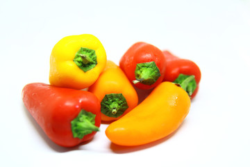 sweet multicolored peppers