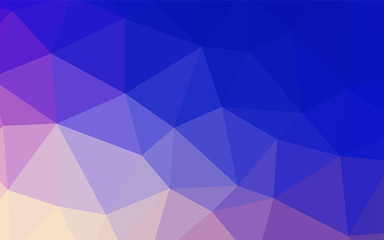 Obraz premium Light Pink, Blue vector polygonal template.