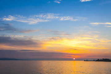 Sunrise over the Balaton lake, Hungaru