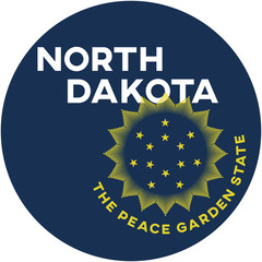 north dakota: the peace garden state | digital badge
