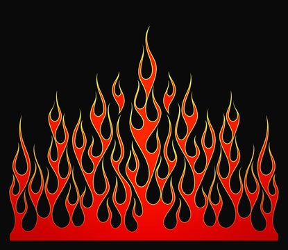 Fire flames vector element