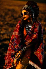Zelfklevend Fotobehang prachtige zigeunervrouw © Andrey Kiselev