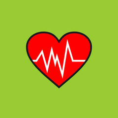 Cardiogram vector icon