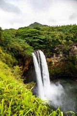 Cascading Jungle Waterfall