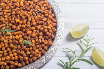 Roasted chickpeas with rosemary